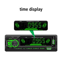 Single 1 DIN Car Stereo Radio Bluetooth MP3 Player AUX USB AM FM Audio Receiver
