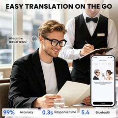 AI Smart Glasses – Polarized Sunglasses, 290mAh Battery, Bluetooth Calling, H…