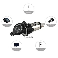 Car Power Socket DC 12V 120W Cigarette Lighter Plug Outlet Lighter Socket Plug