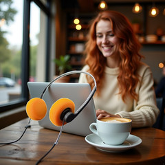 Retro Over-Ear Headphone,Vintage Feelings Underwire Headphones,Retro Lightweight