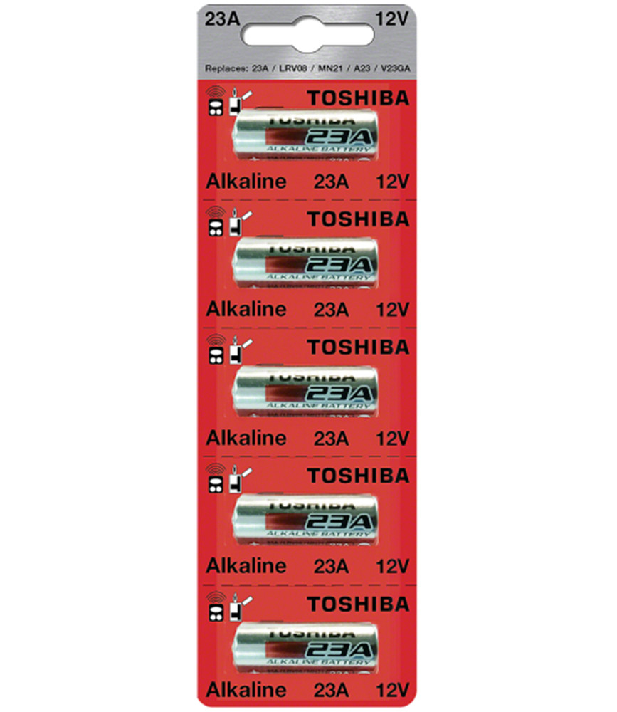 Toshiba A23 12Volt 23AE 21/23 GP23 23A 23GA MN21 Battery (5 Pack)
