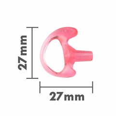 3.5mm Listen-Only Acoustic Earpiece w/ Ear Mold for Motorola/Kenwood Speaker Mic