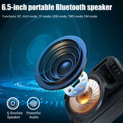 4000W Wireless Portable FM Bluetooth Speaker Heavy Bass Sound Party Speaker