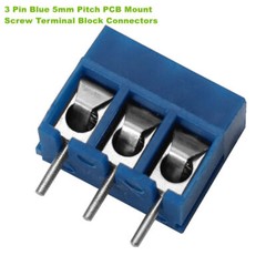 60pcs 2 Pin & 3 Pin 5mm/0.2inch Pitch PCB Mount Screw Terminal Block Connector