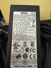 DVE DSA-60PFB-12 120500 12V 5A AC/DC Adapter Black IEC US DC Jack