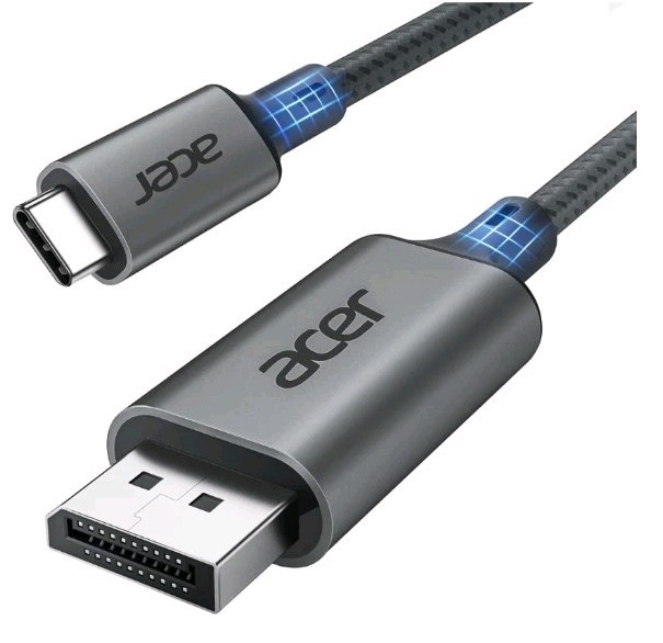 Acer USB C to Displayport Cable for Home Office 6.6FT (4K@60Hz), Thunderbolt OB.