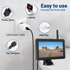 EWAY USB to DC Car Charger Cable for Furrion FOS07TADS Vision S Monitor Power…
