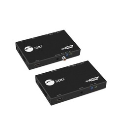 SIIG HDBaseT HDMI Extender 4K 60Hz USB 2.0 KVM RS232 Over CAT5e/CAT6/CAT7 Up to