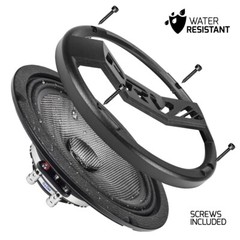 2x PRV 8″ Motorcycle Speaker Waterproof 800W 4 Ohm MT8MR400CF Neo Carbon Fiber