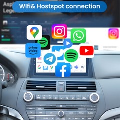 FOR HONDA ACCORD 2008-2012 ANDROID AUTO APPLE CARPLAY CAR STEREO GPS NAVI RADIO