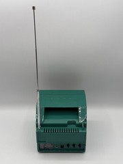 Vintage 80s Alaron Teal Pink Yellow Mini 4.5” Screen B/W TV Television WORKS!