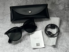 Smart Audio Bluetooth Sunglasses, Wireless Music, IPX4 Waterproof, UV400, BLACK