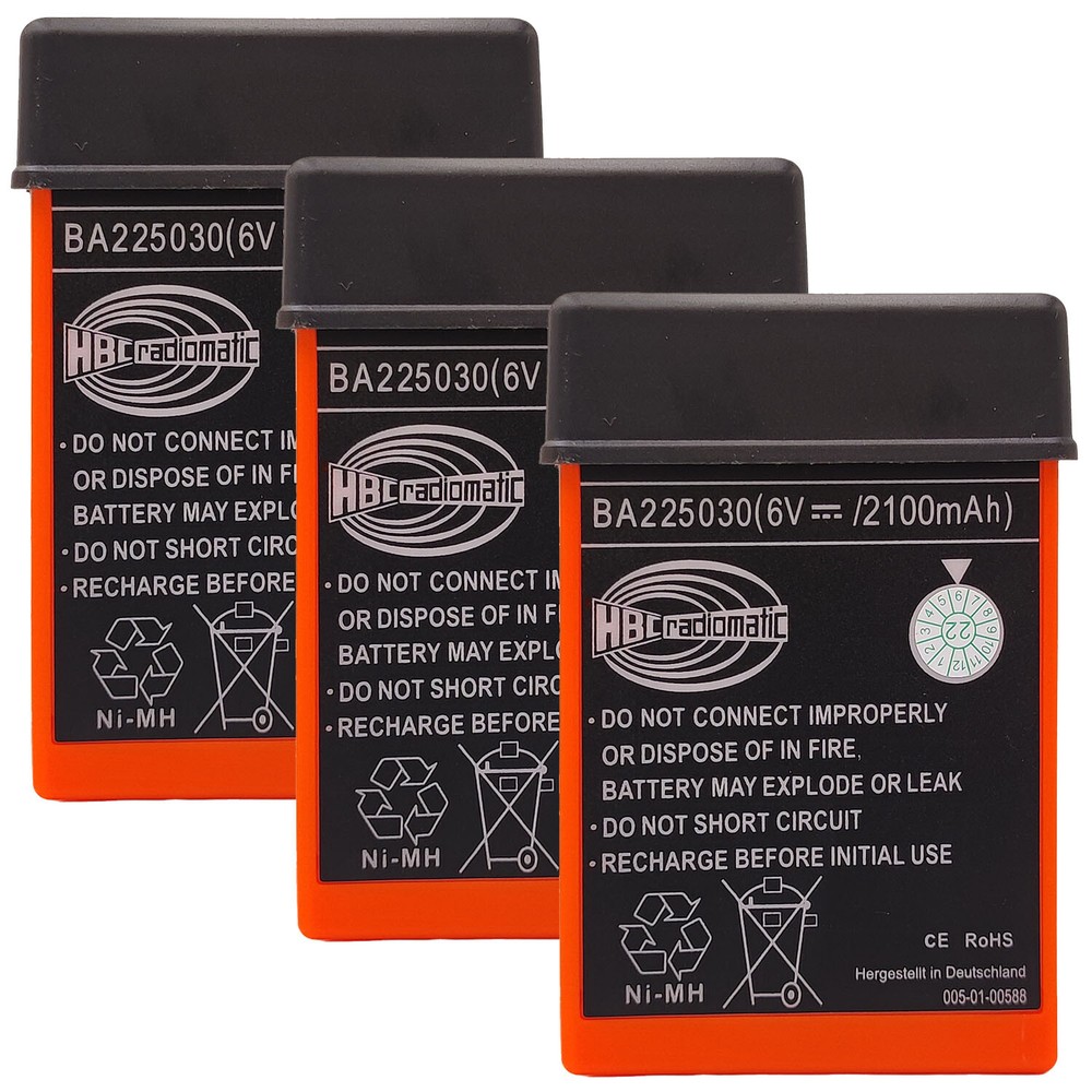 3 x 2100mAh BA225030 6V Ni-Mh Battery For HBC Pump Truck Remote Control Battery