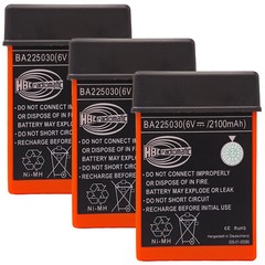 3 x 2100mAh BA225030 6V Ni-Mh Battery For HBC Pump Truck Remote Control Battery