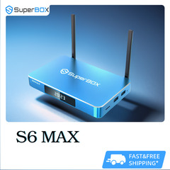 SuperBox S6 Max TV Streaming Box U-HD all featured content No annual fee-free