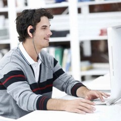 Ear Hook Listen Only Earpiece 3.5mm Jack Single Side Headset Headphone Earphone