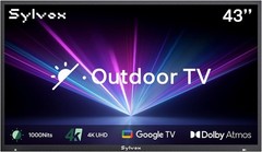 Sylvox 43” Outdoor TV Matte screen Dolby Atoms 1000nits App IP55 waterproof