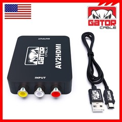 RCA AV to HDMI HD Converter Adapter Composite 3RCA CVBS Audio Video Wii NES SNES
