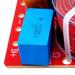 2pcs 4~8Ω 80W 2-Way Audio Crossover Filters HiFi Speaker Frequency Divider Kit