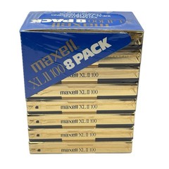 Maxell High Bias XLII 100 Minute Blank Audio Cassettes Box of 8 New Sealed NOS