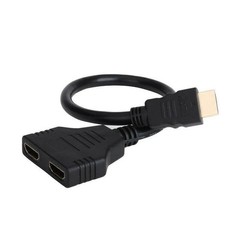 HDMI Port Male to Female 1 Input 2 Output Splitter Cable Adapter Converter 1080P