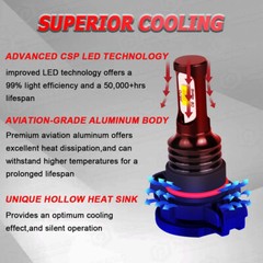 For GMC Sierra 1500 2014-2015 LED Headlights Bulbs High Low Beam Fog Light Z8