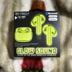 Bytech Glow Sound Wireless Bluetooth Earbuds Glow in the Dark Green BY-AU-BE-22…