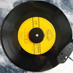 45 Record Adapter Aluminum 45 RPM Adapter for Record Player Black