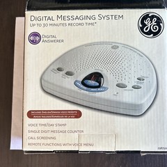 GE Digital Answering Machine White 29875GE1 Used In Original Box Free Ship