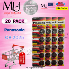 20 X PCS Fresh Stock CR2025 DL2025 3v Lithium Battery Expire 2033+ Free Shipping