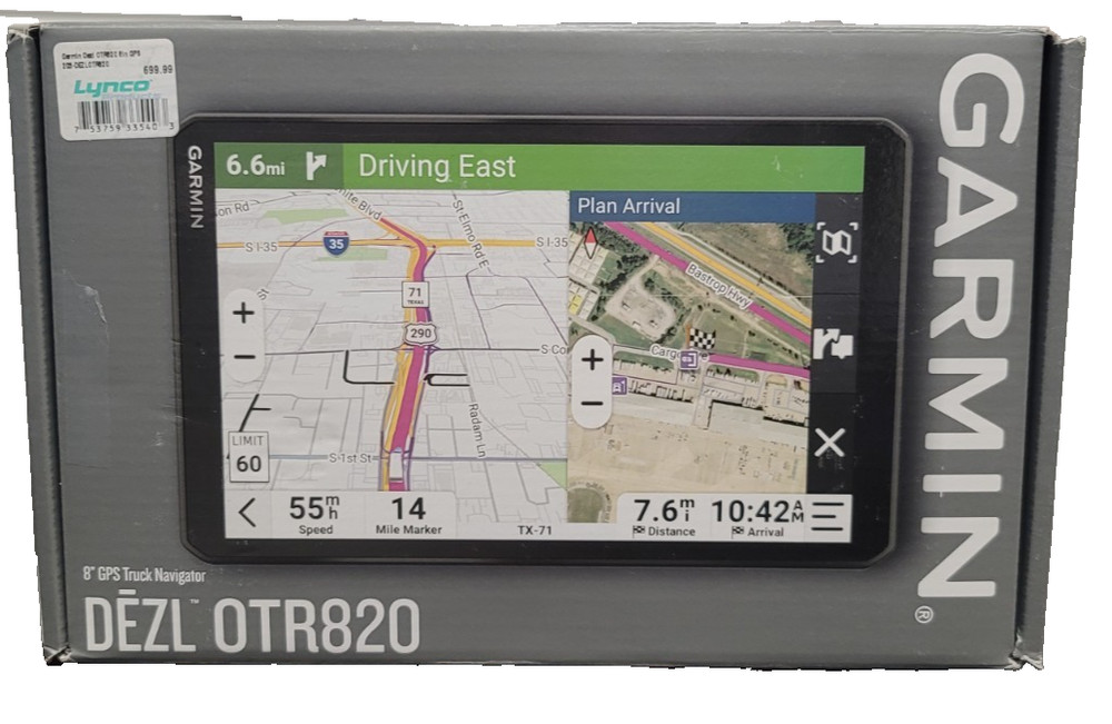 Garmin dezl OTR820, Large, Easy-to-Read 8” GPS Truck Navigator Bundle FREE SHIP