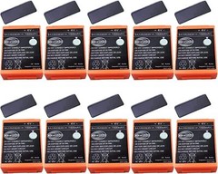 10x For HBC Radiomatic BA225030 6V 1500mAh Battery Ni-Mh Rechargeable Battery