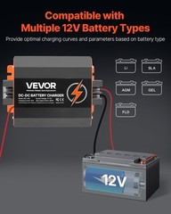 VEVOR 12V 40A DC to DC Charger Battery Charger 500W for Lead-Acid and Lithium