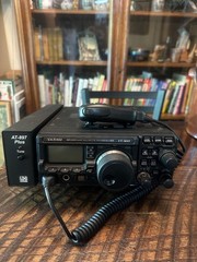 Yaesu FT-897 Tri-Band HF/VHF/UHF Ham Transceiver w/ LDG AT897 Plus Antenna Tuner