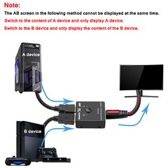 HDMI 2.0 Bi-Direction Switch Switcher 4K Cable Splitter HUB HDCP 2×1 1×2 In Out
