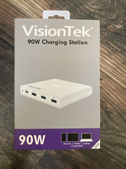 VisionTek 90 Watt Charging Station-White