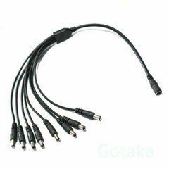 12V DC Power Splitter 8Ch 1 Female to 8 Male Connector For CCTV Security Camera