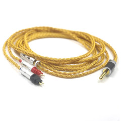 16 Core OCC 24k Gold Plated Earphone Cable For Sennheiser HD580 HD600 HD650 HDxx