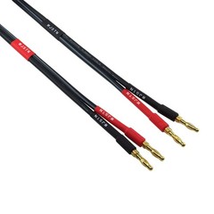 WJSTN Banana Plug to RCA Speaker Cable 6FT, Red+Black