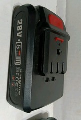 Lot Of 2 -28 Volt L1-ION Rechargeable Batteries & Charger For Portable Saw &More