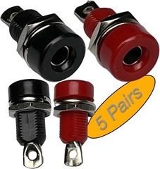 Banana Female Jack Socket – 4mm Banana Socket Soldering type (10 PACK)