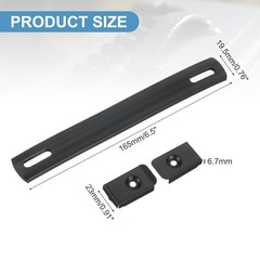 uxcell 6.5 Inch Speaker Handle Pull Cabinet Grasp Strap Style Inch, Black