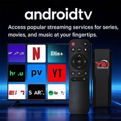 Smart TV Stick M98-Y2 Android 14 2.4G 5G Wifi6 BT5.0 Quad Core Home Media