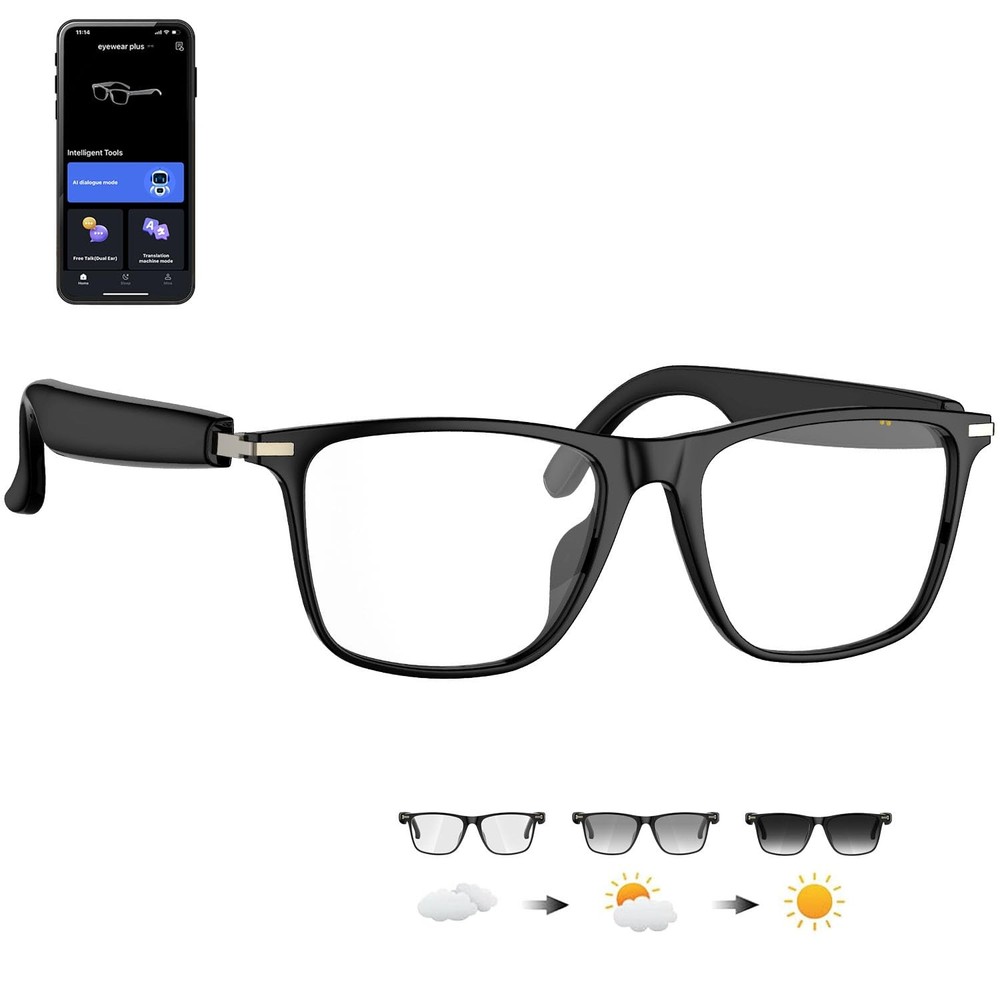 Gafas Bluetooth Inteligentes Traducción De Voz Ai con ChatGPT 164+ Idiomas 2026