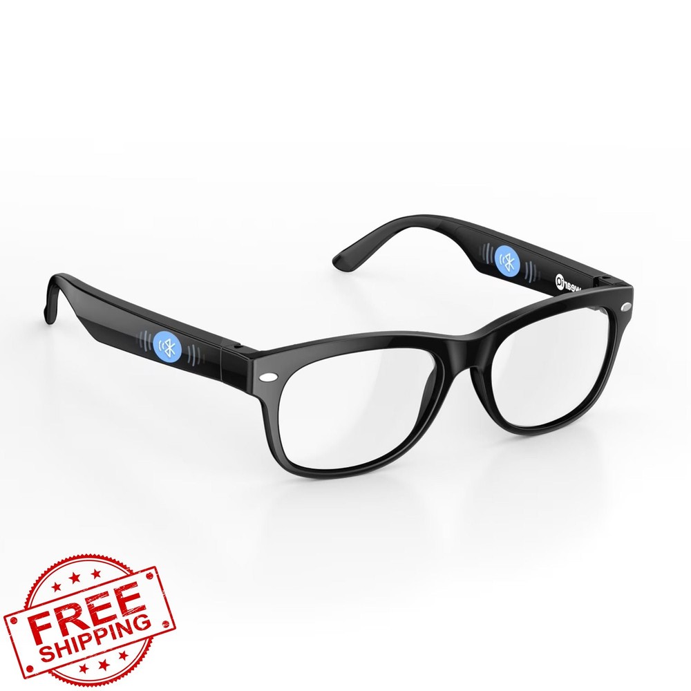 WeariQ Bluetooth Smart Glasses Open Ear Speakers Blue Light Blocking