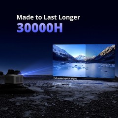 ETOE Whale Pro 4K Projector 1080p FHD Beamer,1500 ANSI,Auto Focus & Keystone