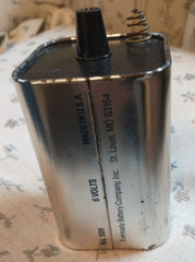 Vintage Eveready Classic Lantern Battery 6 Volts No. 509 UPC error 039800012487