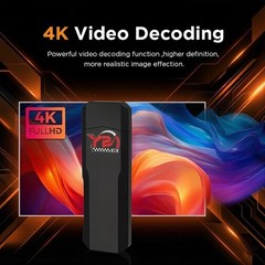 Smart TV Stick M98-Y2 Android 14 2.4G 5G Wifi6 BT5.0 Quad Core Home Media