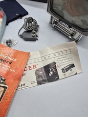 Vintage Singer Model TV-6U Mini Portable Television with Case & Some Accessories