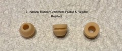 PHILCO PLAYER TURNTABLE MOTOR GROMMETS SET OF 3 FOR SEVERAL MODELS: SEE LISTING